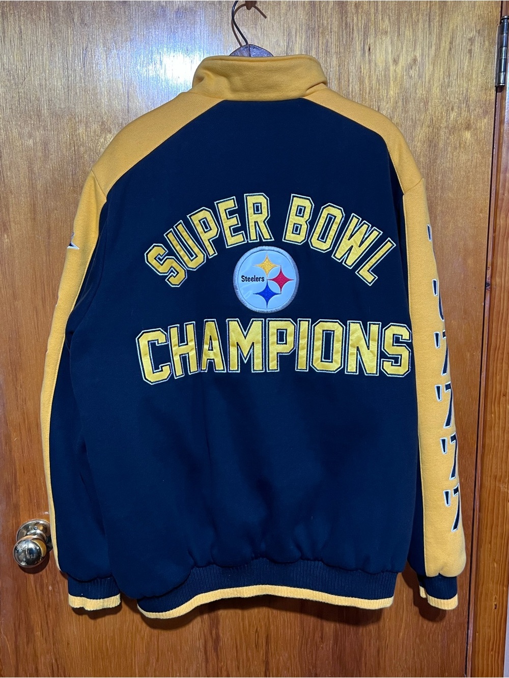 Pittsburgh Steelers Super Bowl Champions Full Zip Jacket Size XL NFL GIII Brand